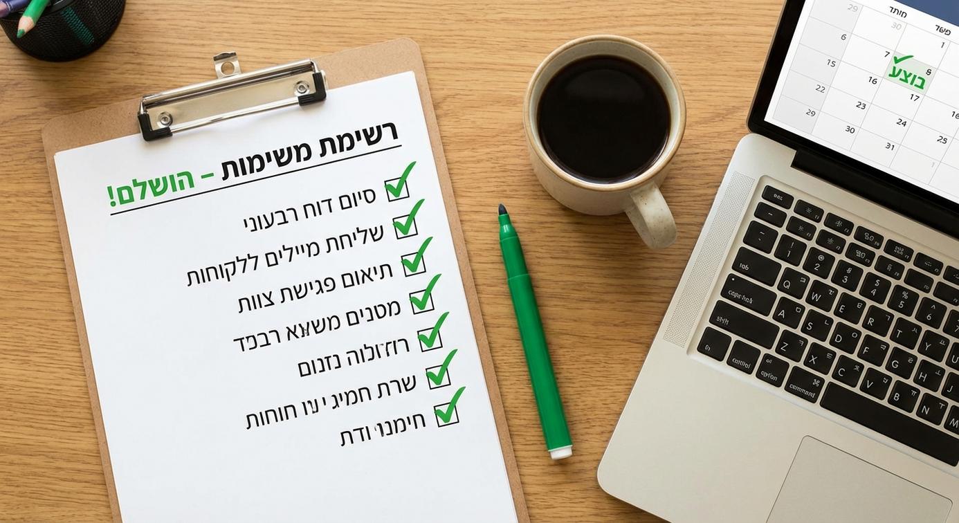 איך מתחילים אוטומציה עסקית: מיפוי משימות חוזרות, בחירת תהליך אחד, פיילוט מדוד